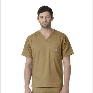 Carhartt Rugged Flex V Neck Modern Fit Scrub Top Size Small